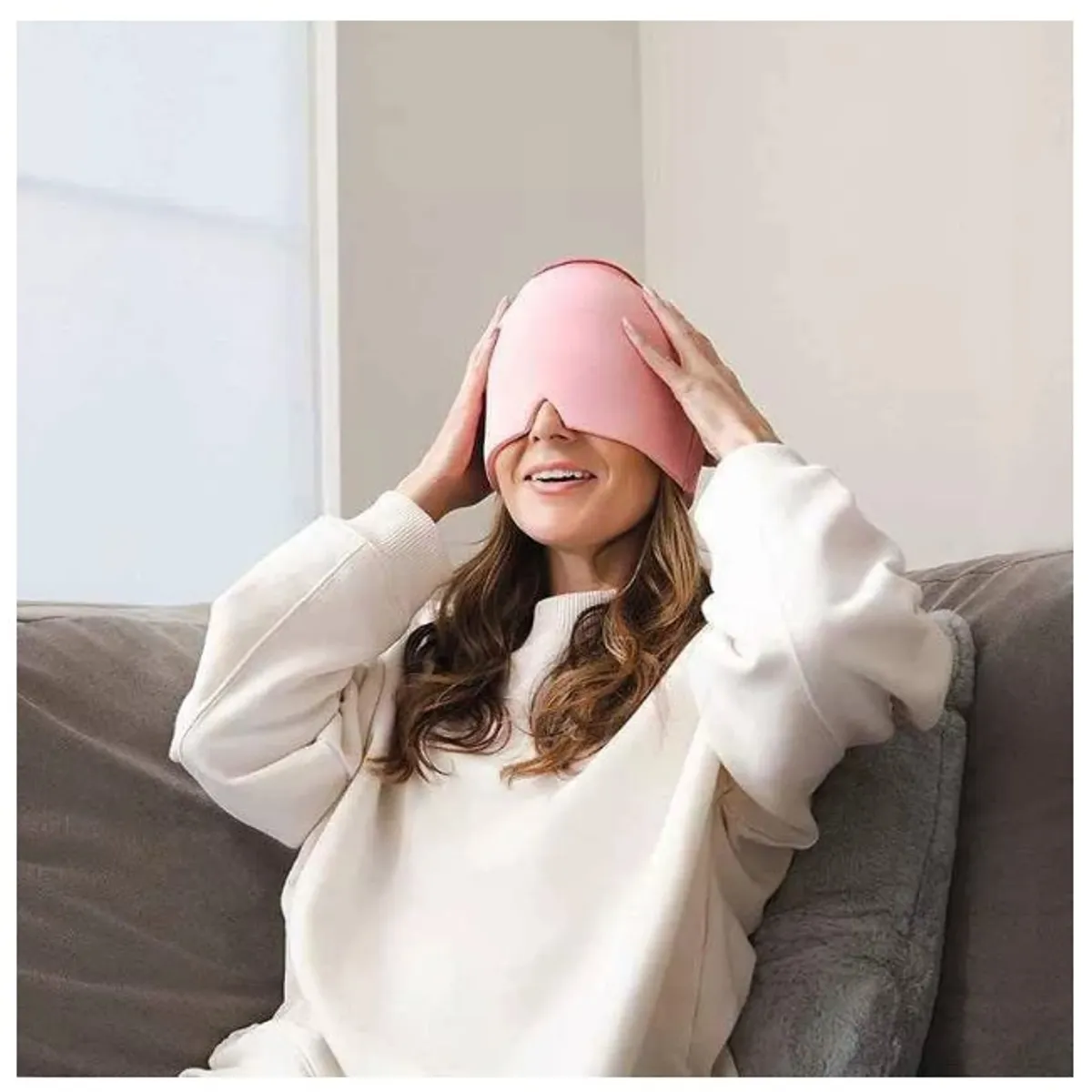 GENERICO - GORRO ANTI ESTRES Y MIGRAÑA FRIO CALOR - COLOR ALEATORIO