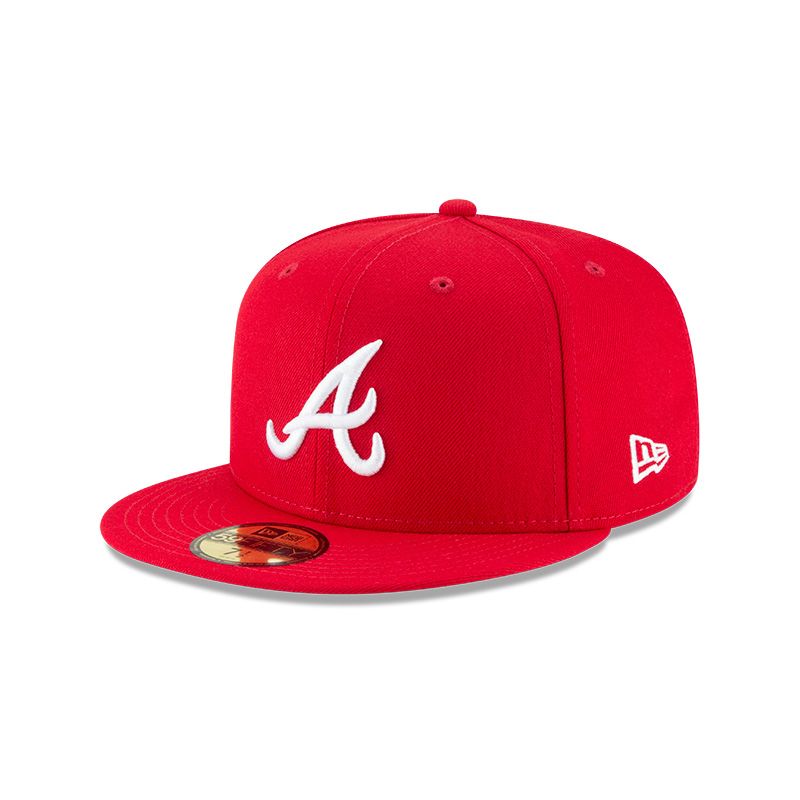 NEW ERA - Gorra 59Fifty MLB  Atlanta Braves Mlb Scarl 59fifty Red