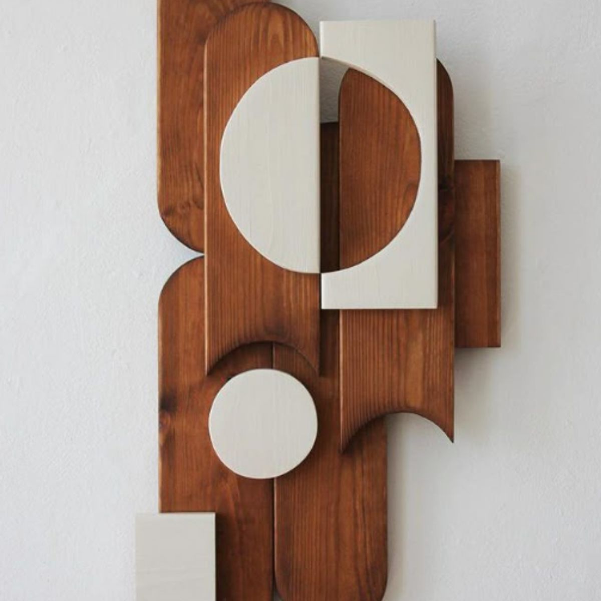 BOSQUE INVERNAL DECORACION ECO ALTERNATIVA - Escultura de pared en madera HALF