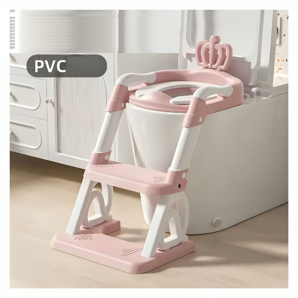 GENERICO - Escalera de Entrenamiento para Baño Niños Ajustable Coronita