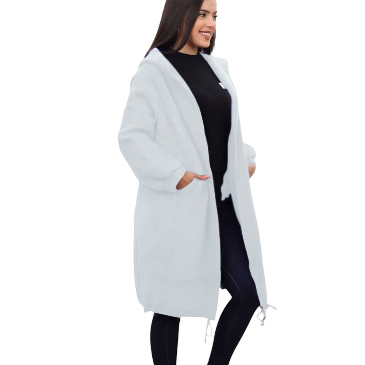 GENERICO - Abrigo Mujer Agua De Mar Import Jul-85 Blanco