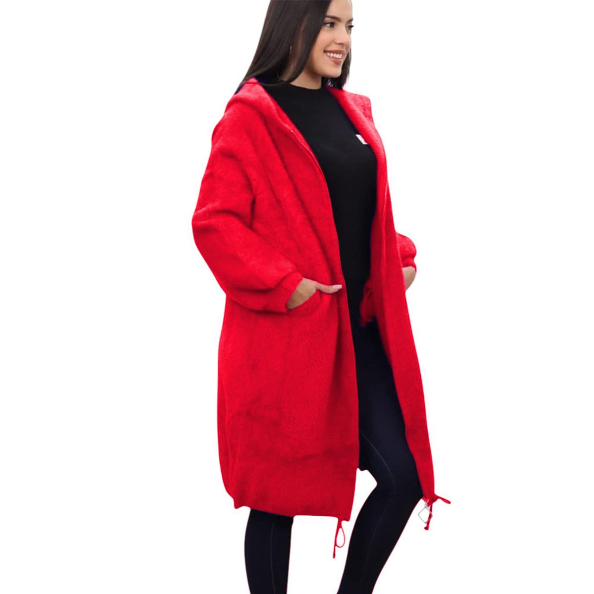 GENERICO - Abrigo Mujer Agua De Mar Import Jul-85 Color Rojo