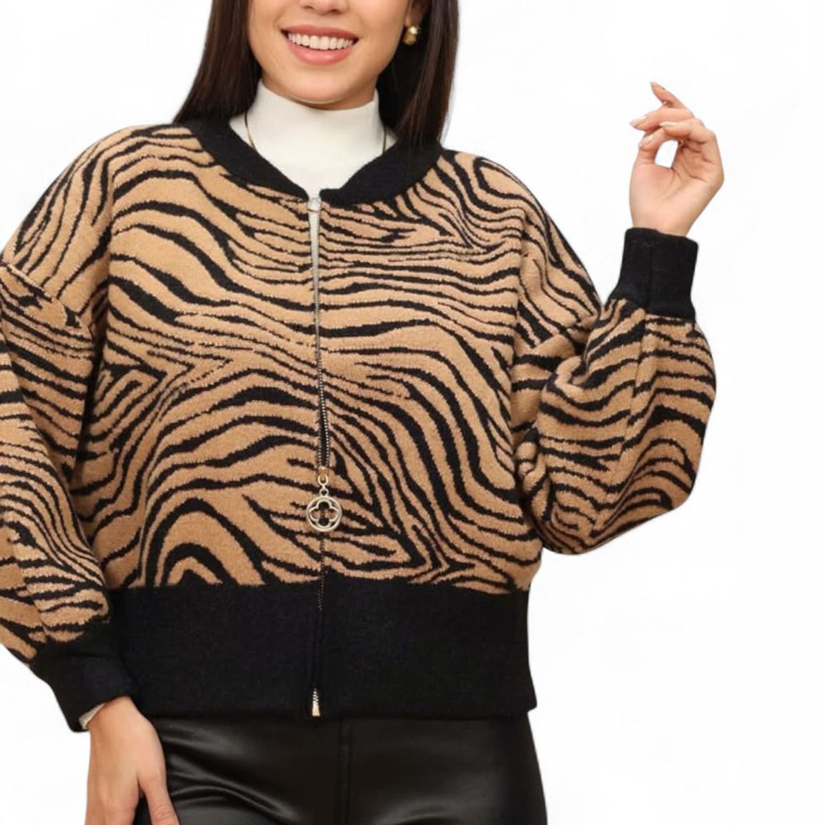 GENERICO - Abrigo Mujer Baby Leopardo Import Jul-60 Color Multicolor