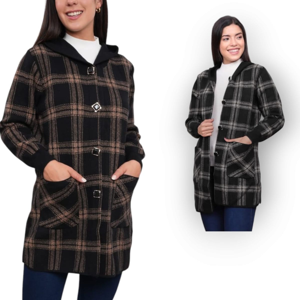 GENERICO - Abrigo Mujer Bata Comodi Import Jul-78 Color Beige