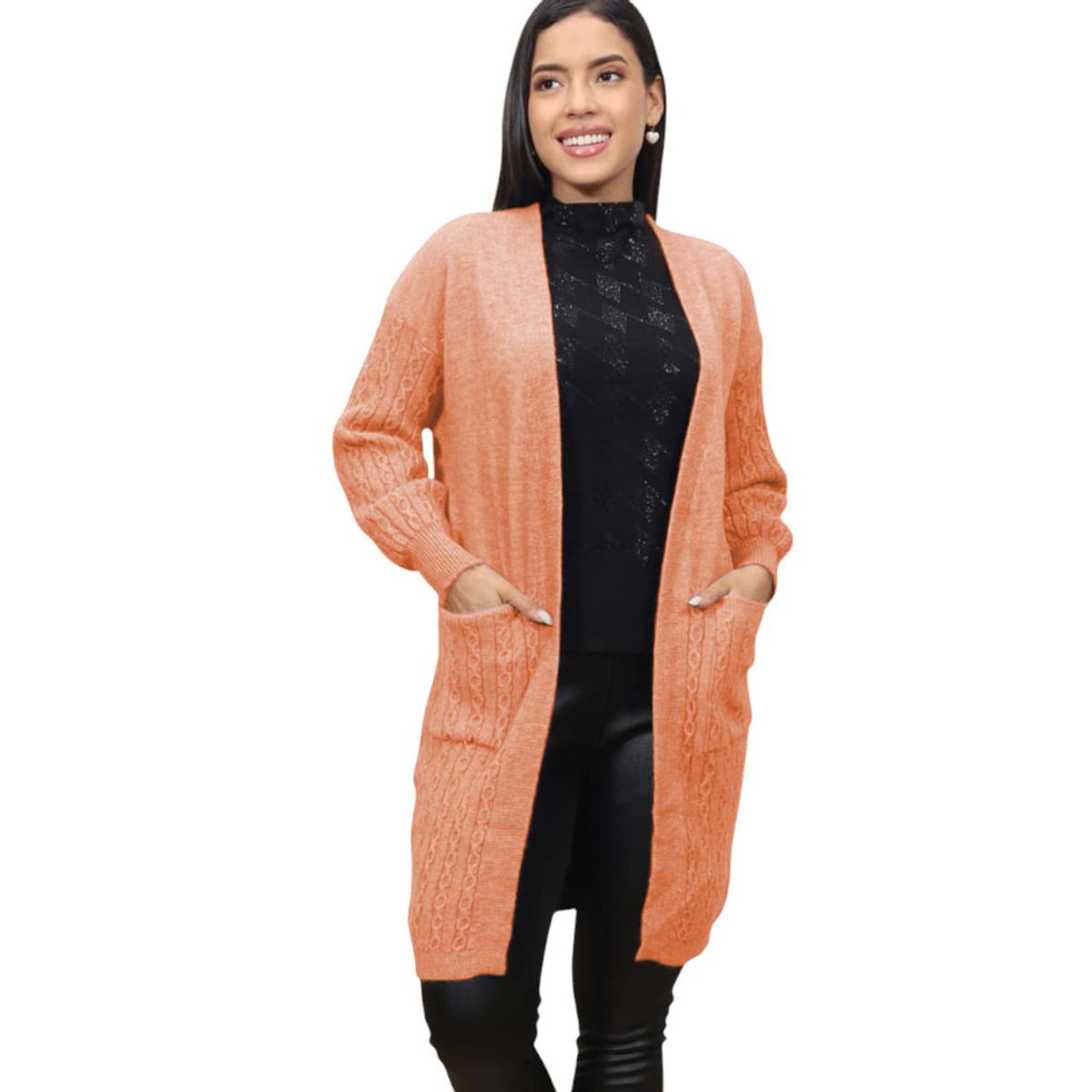 GENERICO - Abrigo Mujer Capa Import Jul-55 Color Naranja