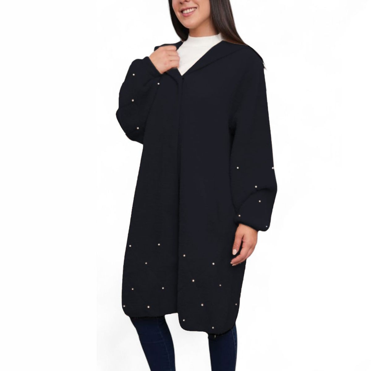 GENERICO - Abrigo Mujer Estrellita Import Jul-88 Color Negro
