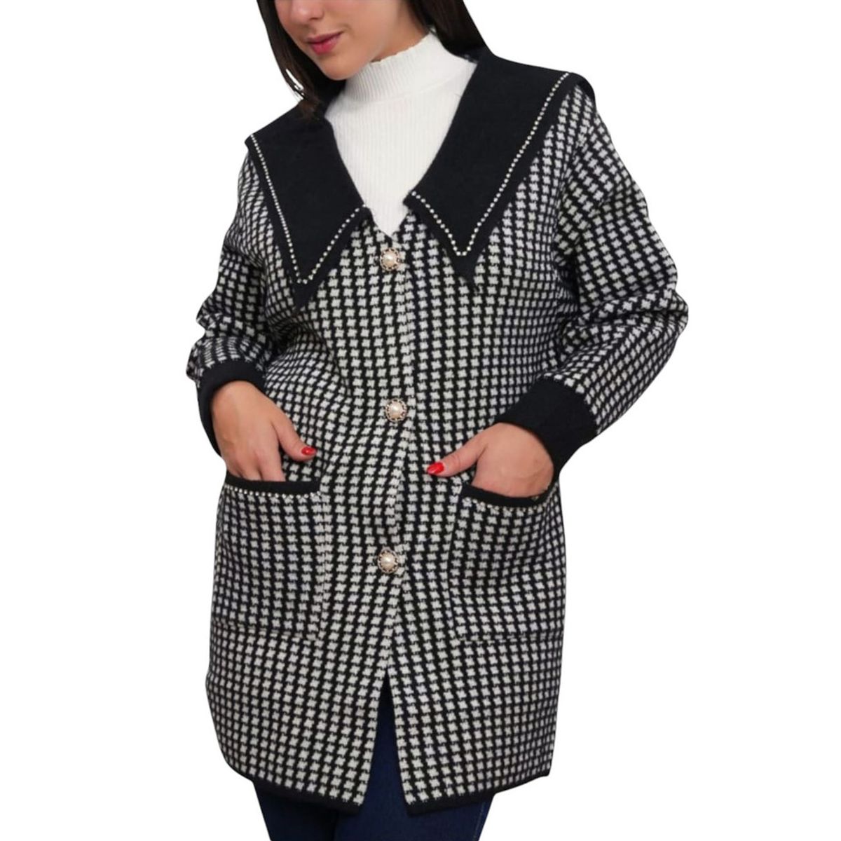 GENERICO - Abrigo Mujer Forma Divine Jul-68 Color Blanco