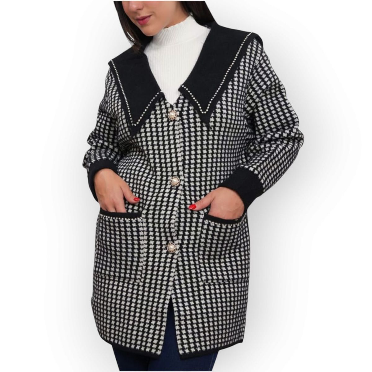 GENERICO - Abrigo Mujer Forma Divine Jul-68 Color Blanco