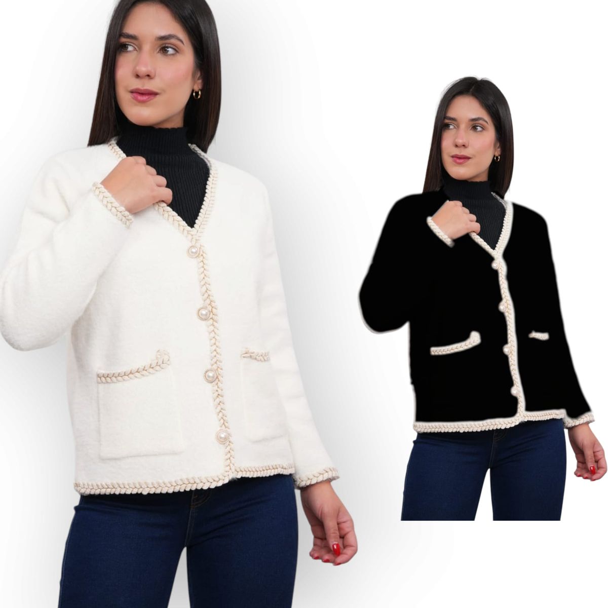 GENERICO - Abrigo Mujer Minini Import Jul-60 Color Negro