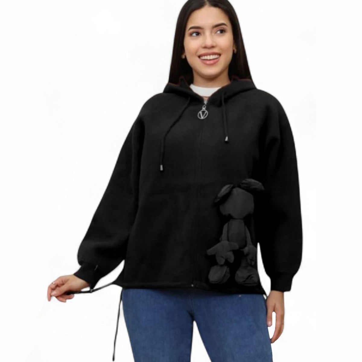 GENERICO - Abrigo Mujer Poso Import Jul-65 Color Negro