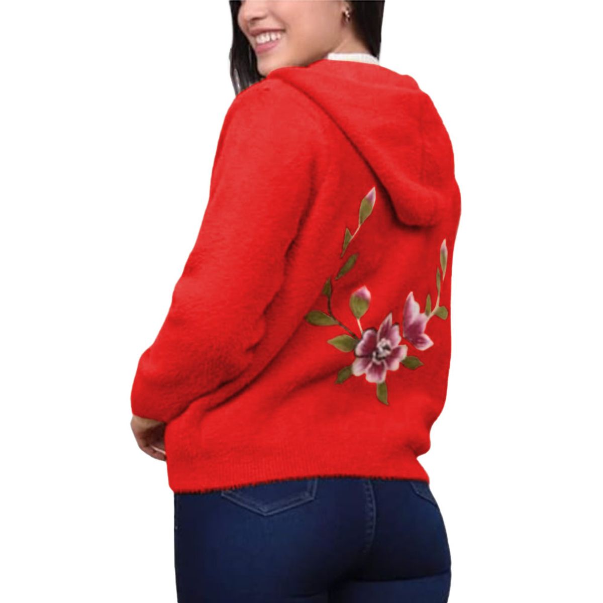 GENERICO - Abrigo Mujer Tierni Import Jul-65 Color Rojo