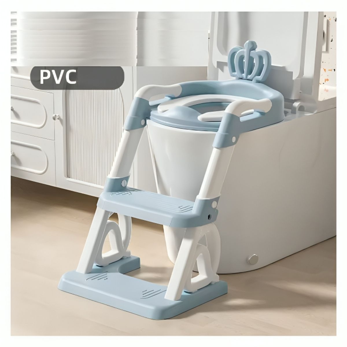 GENERICO - Escalera de Entrenamiento para Baño Niños Ajustable Coronita