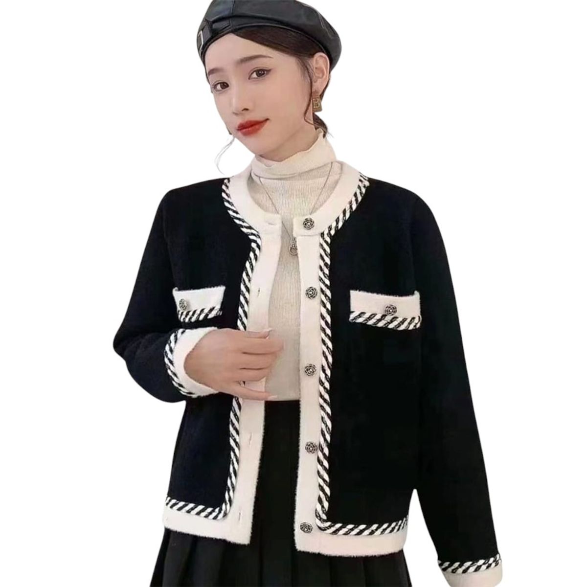 GENERICO - Abrigo Mujer Abierva Import Jul-65 Color Hueso