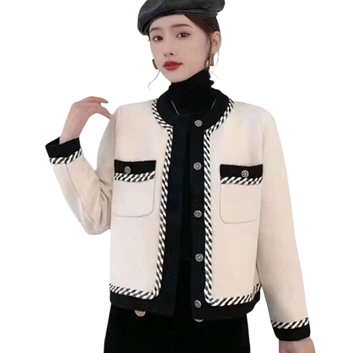 GENERICO - Abrigo Mujer Abierva Import Jul-65 Color Perla