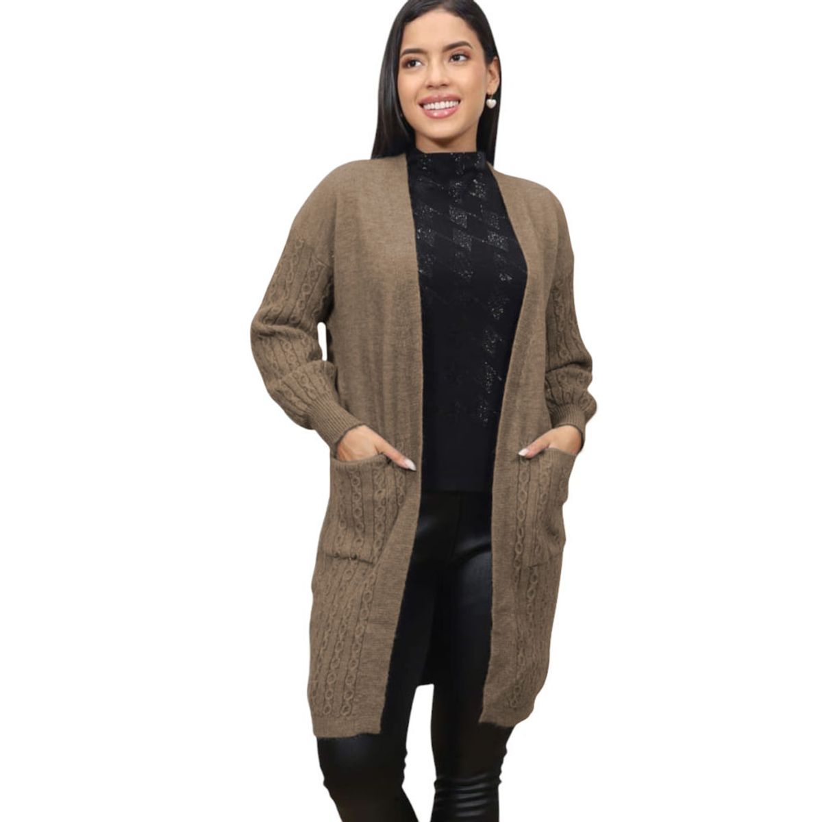 GENERICO - Abrigo Mujer Capa Import Jul-55 Color Marron