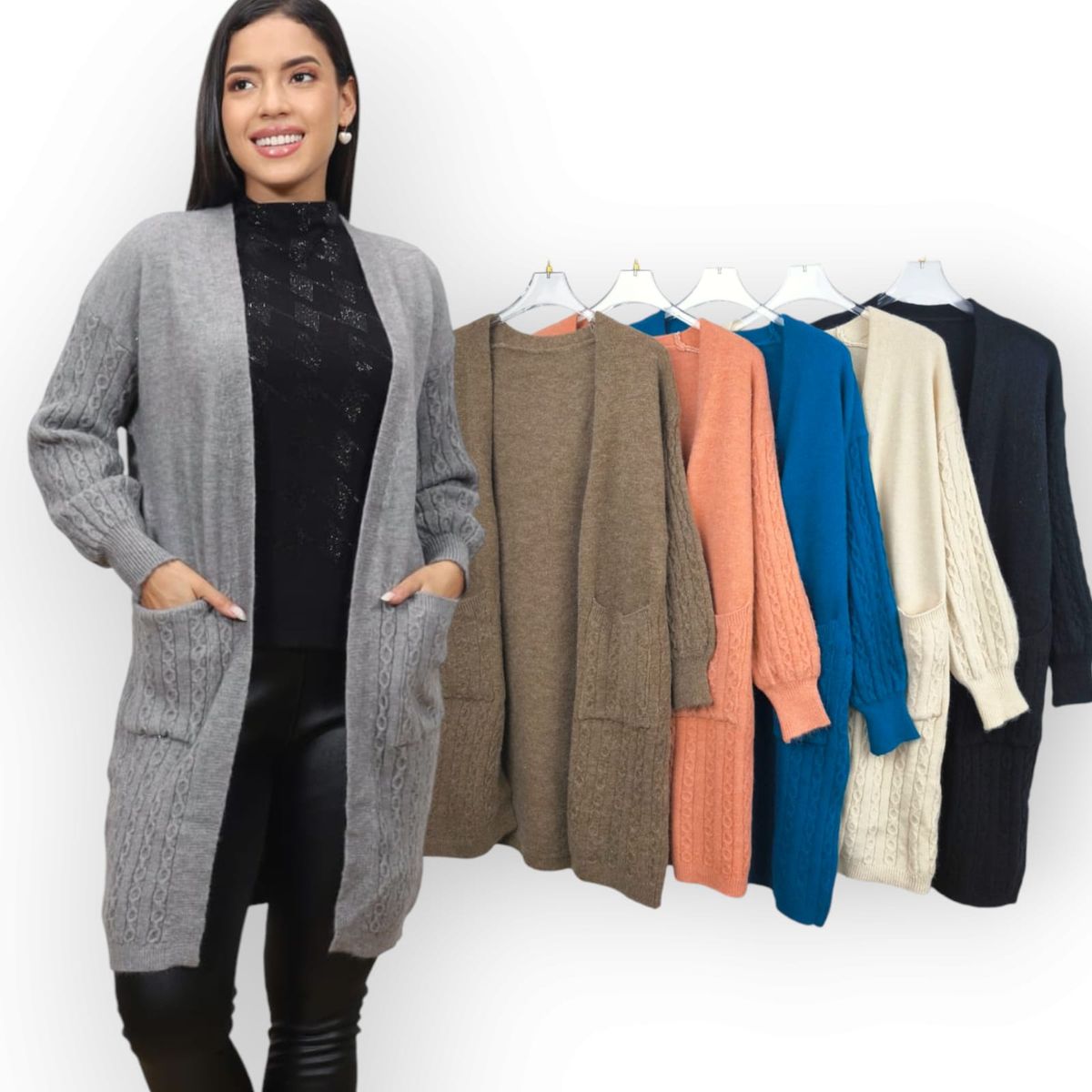 GENERICO - Abrigo Mujer Capa Import Jul-55 Color Plomo