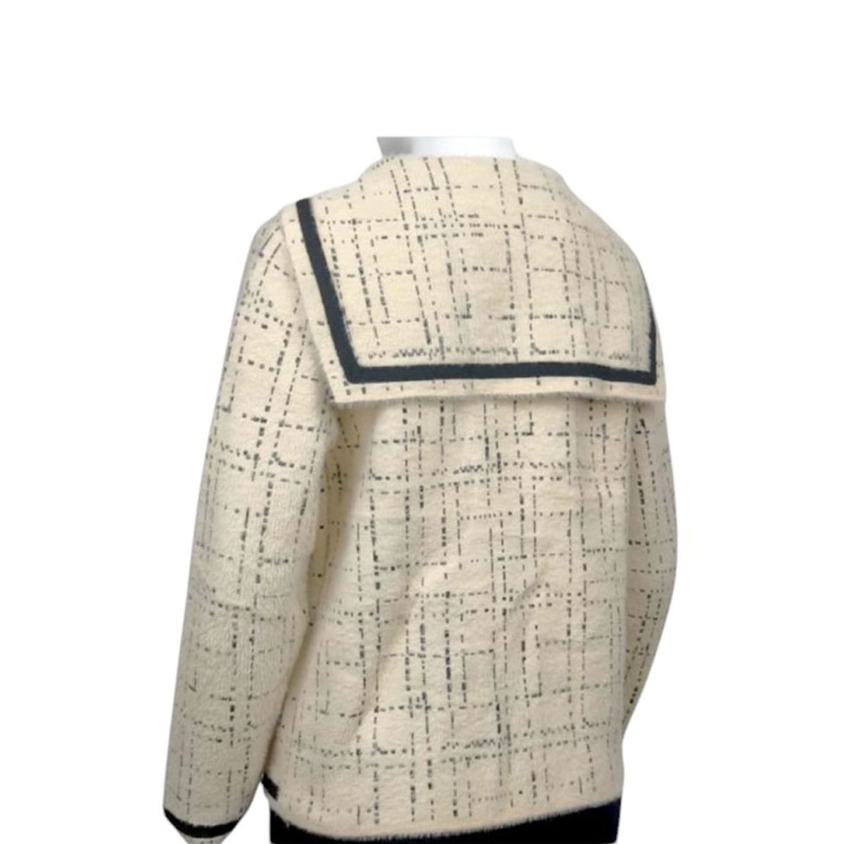 GENERICO - Abrigo Mujer Marinera Import Jul-58 Color Perla