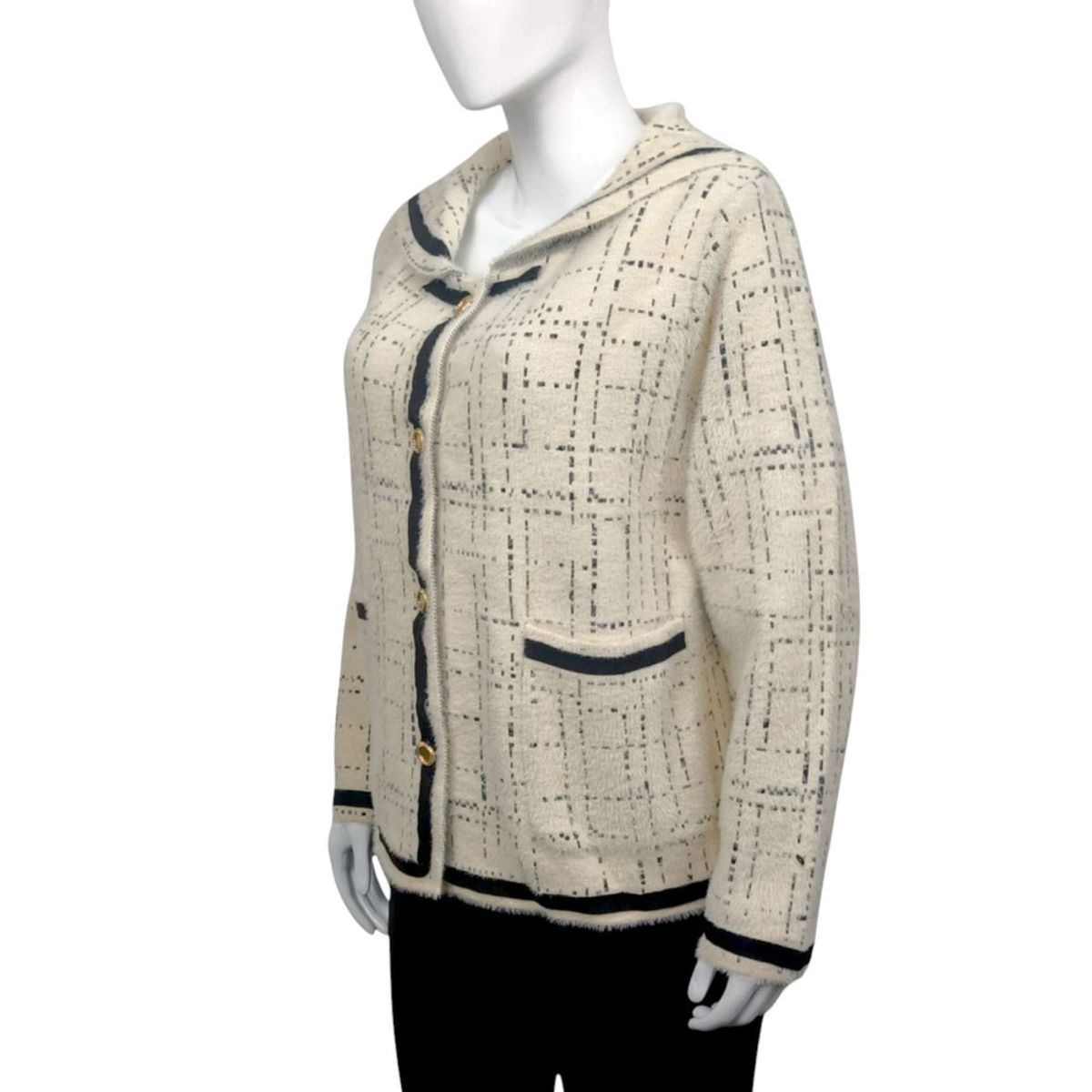 GENERICO - Abrigo Mujer Marinera Import Jul-58 Color Perla