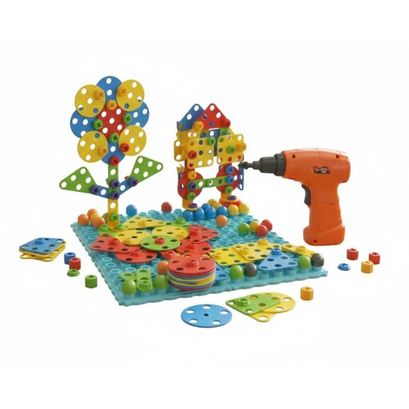 GENERICO - Set Didáctico Mosaico con Taladro 262 Pzs para Niño