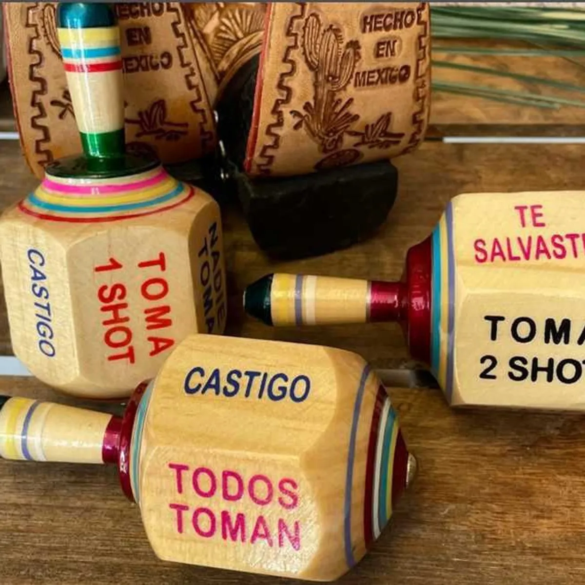 PUREPOWER - Pirinola Toma Todo De Beber Shot Madera Juego De Mesa