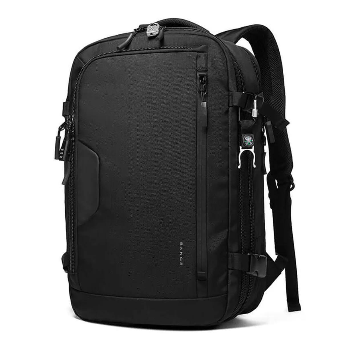 BANGE - Mochila Viajera The Journeypack 40L - Candado Brújula y Cubierta Impermeable