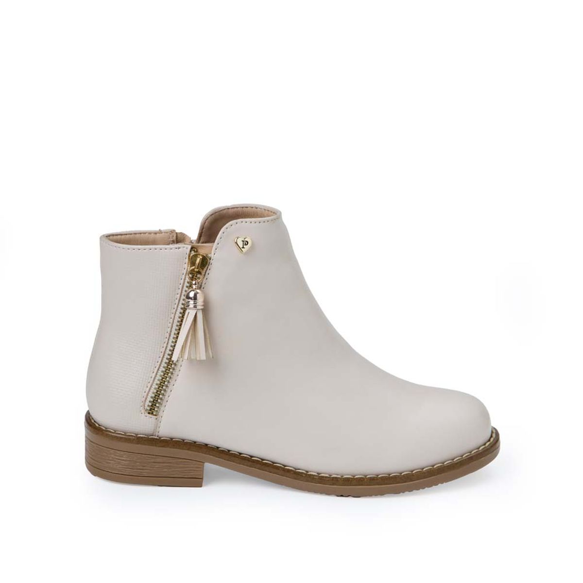 Piazza - Botín Casual LIA-2529 Hueso Piazza Kids