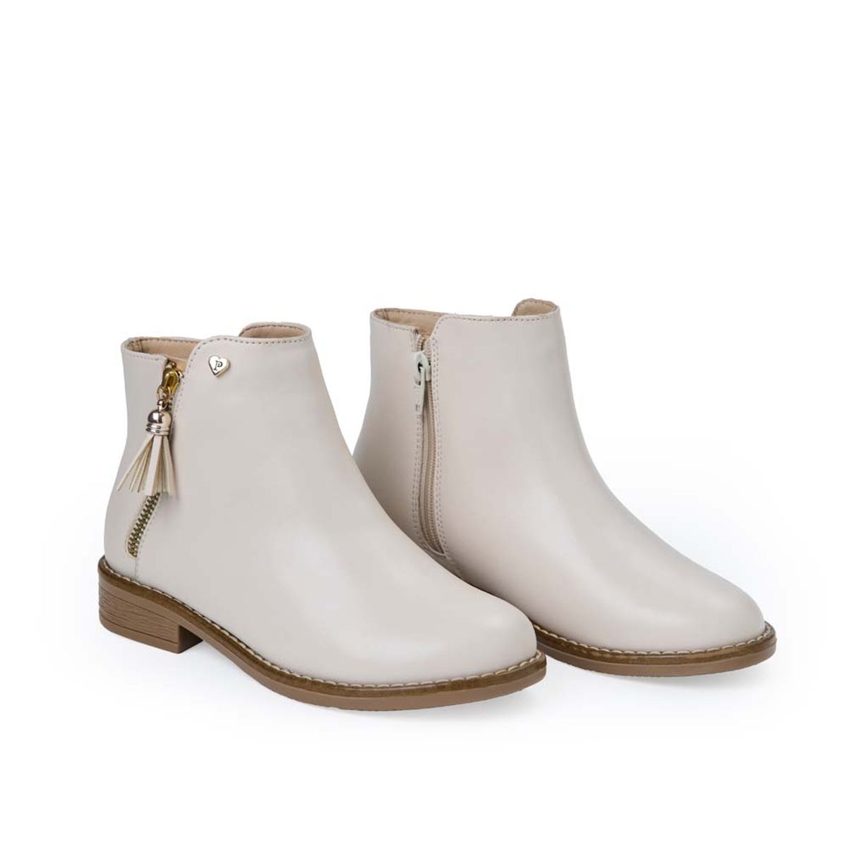 Piazza - Botín Casual LIA-2529 Hueso Piazza Kids