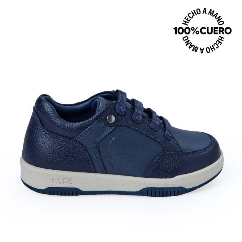 RABBIT - Zapatilla  Casual ANGEL-2532 Azul Rabbit Cuero