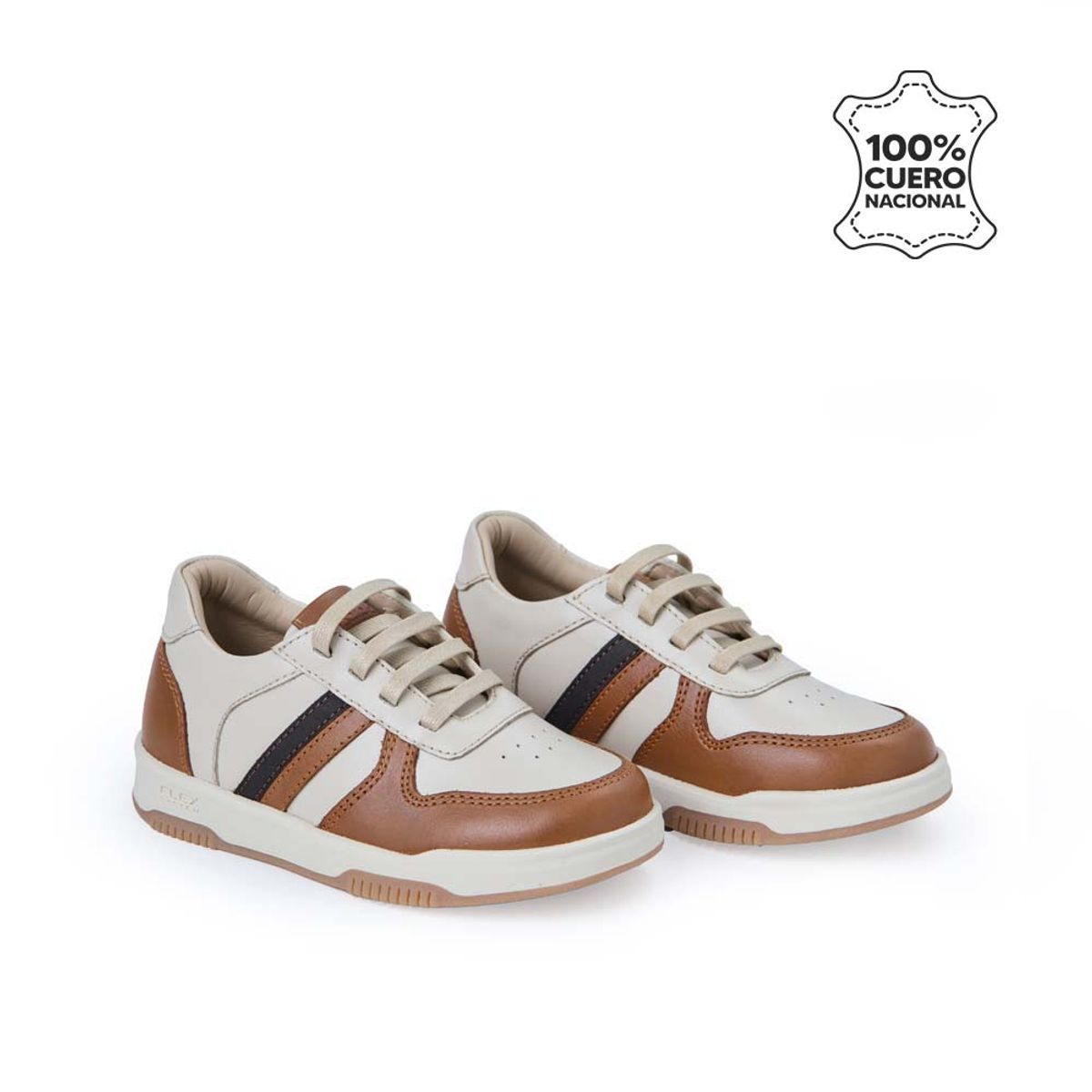 RABBIT - Zapatilla  Casual ANGEL-2533 HuesoToffe Rabbit Cuero