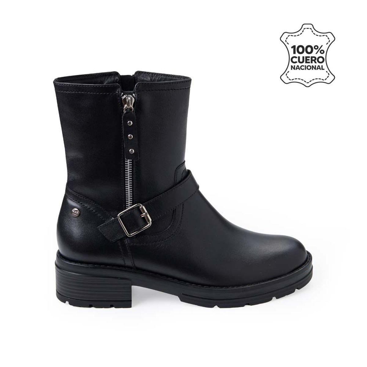 VIALE - Botín Jodhpur Casual FER-2538 Negro Viale Cuero