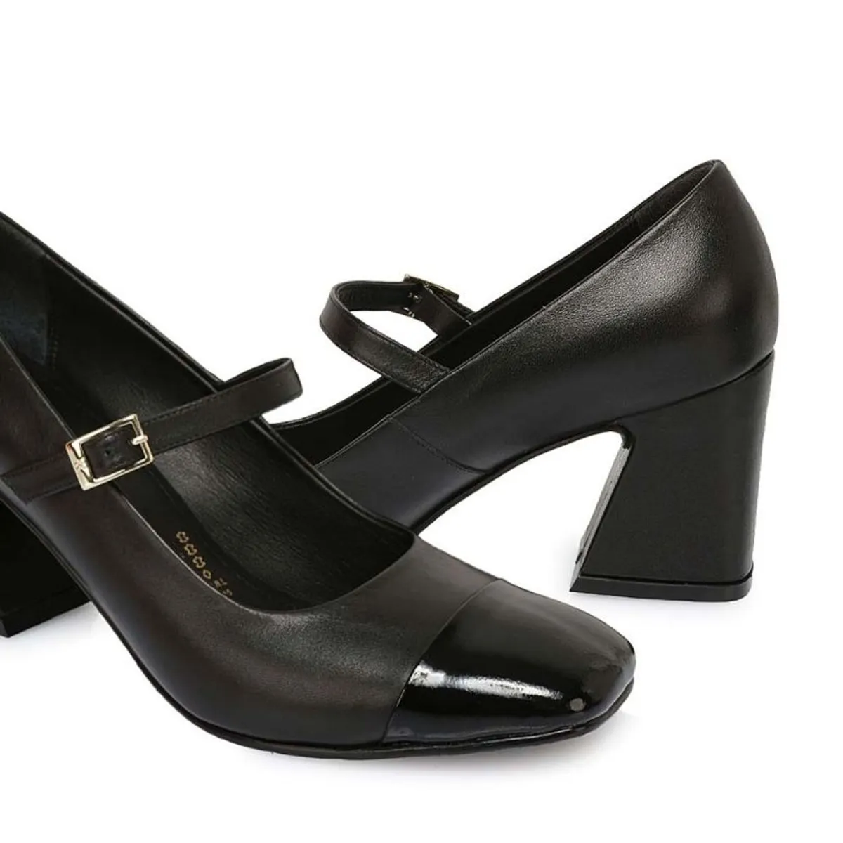 VIALE - Zapato Stiletto Vestir ROSY-2501 Negro Viale Cuero