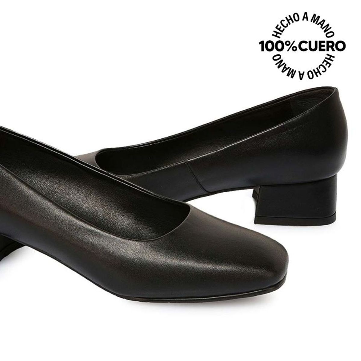 VIALE - Zapato Reina Vestir ROSY-2502 Negro Viale Cuero