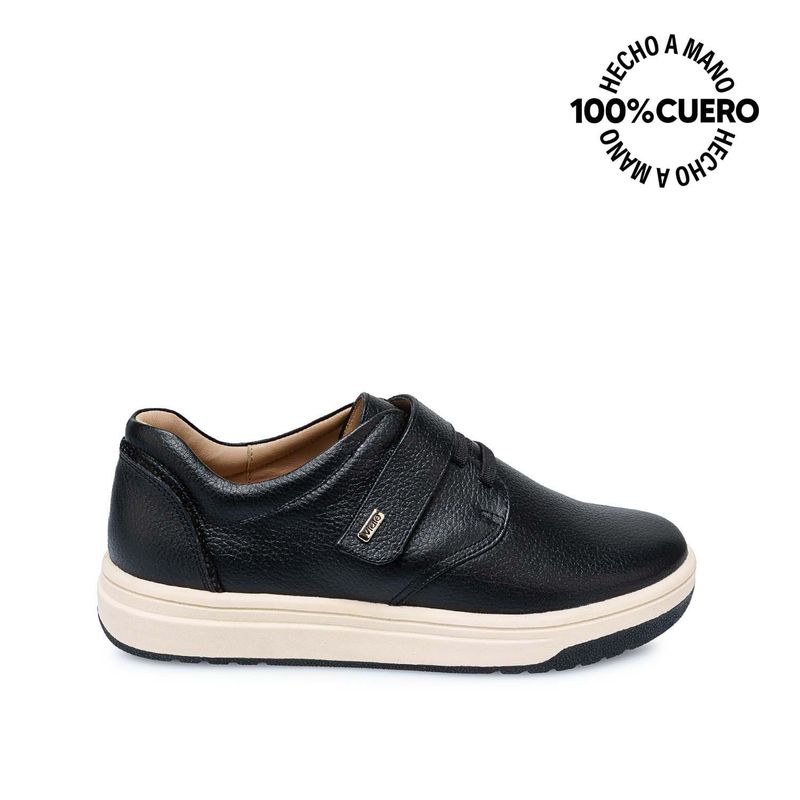 VIALE - Zapato Slip On Casual SHAM-2510 Negro Viale Cuero