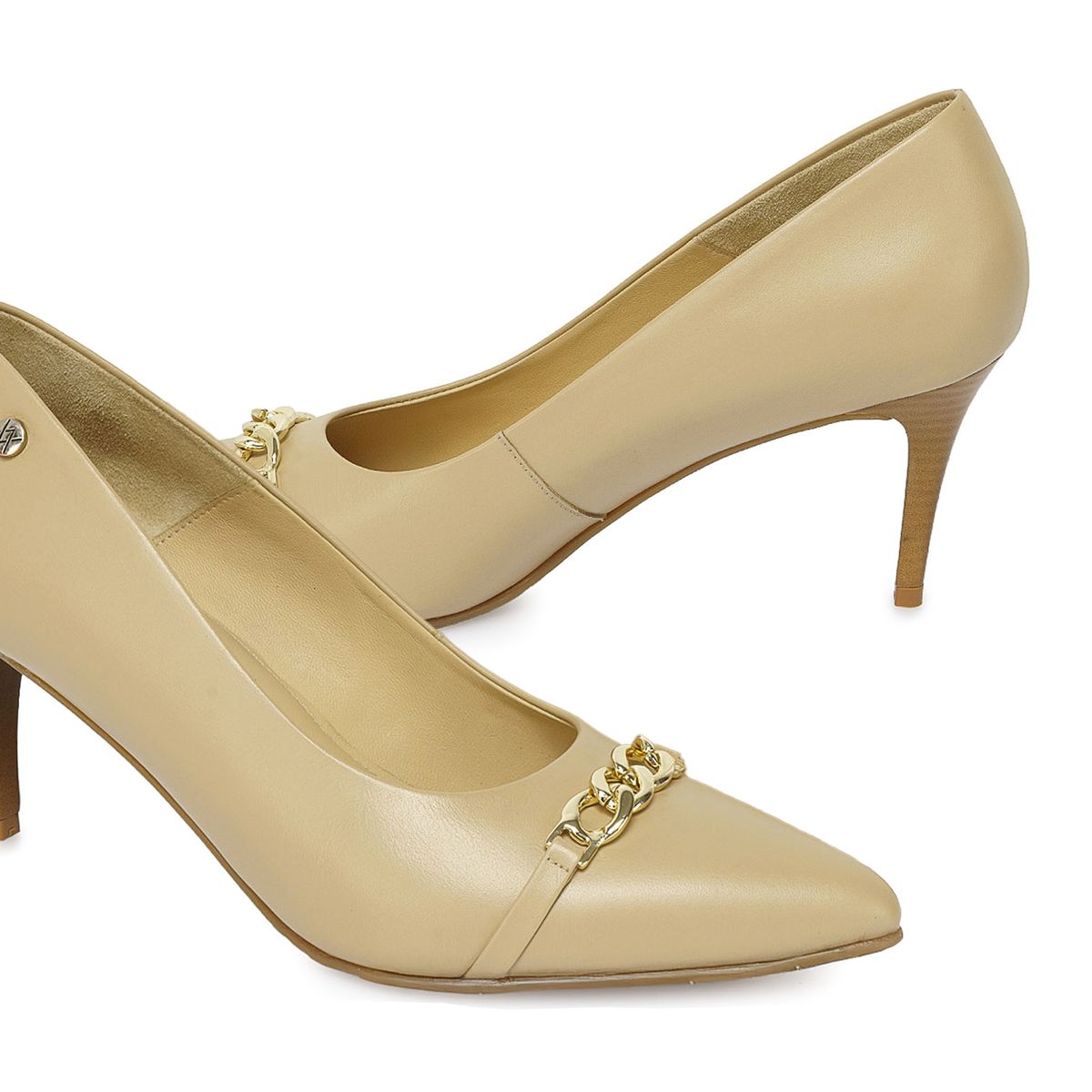 VIALE - Zapato Reina Vestir TERI-2540 Sand Viale Cuero