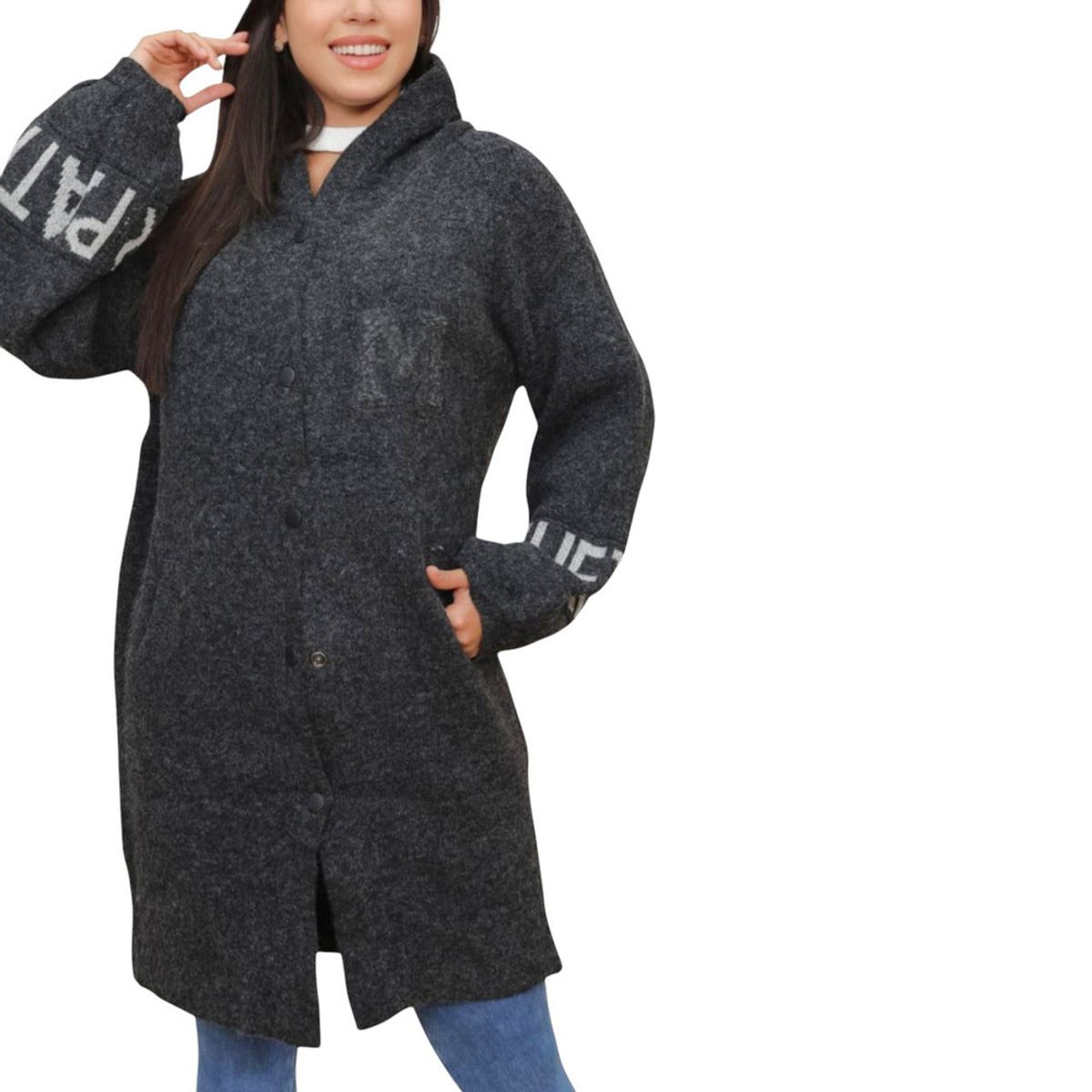 GENERICO - Abrigo Mujer Ferflap Import Jul-50 Color Plomo