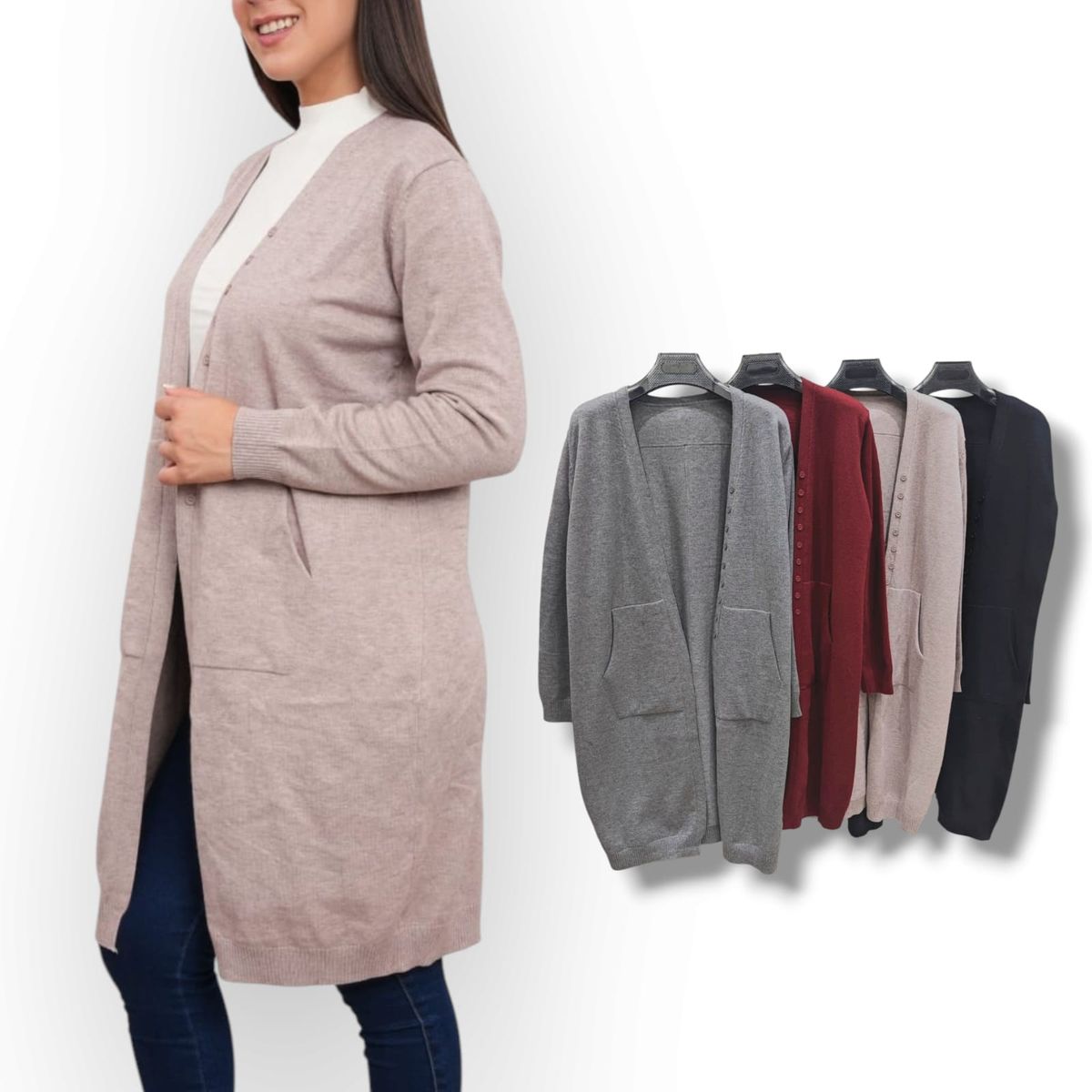 GENERICO - Abrigo Mujer Finita Import Jul-48 Color Gris