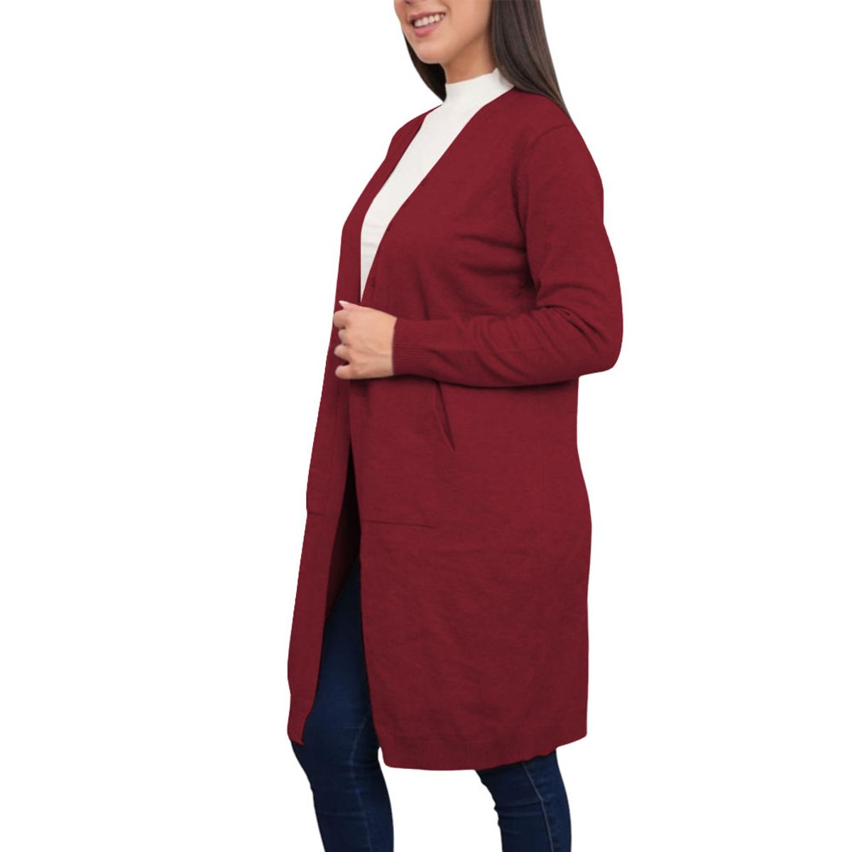 GENERICO - Abrigo Mujer Finita Import Jul-48 Color Vino