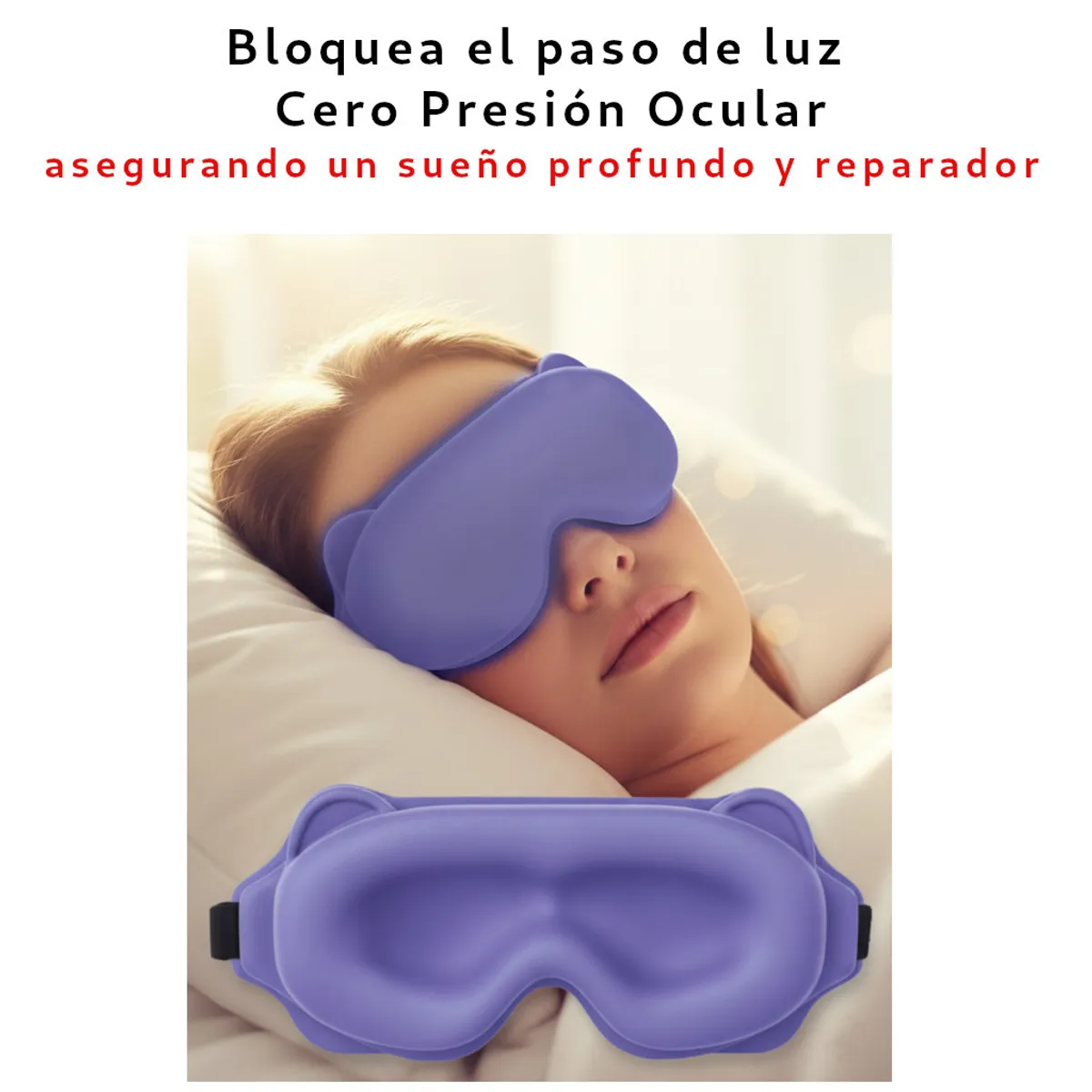 GENERICO - Protector Tapones Oido Prueba Agua Aisla Ruido  + ANTIFAZ PARA DORMIR