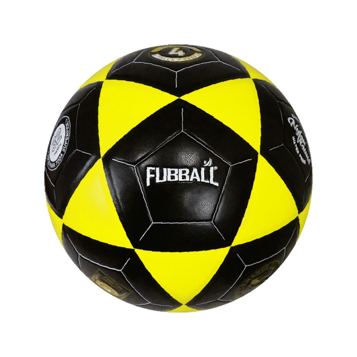 FUBBALL - PELOTA DE FUTBOL FUBBALL N°5 BF-5BKY -NEGRO Y AMARILLO