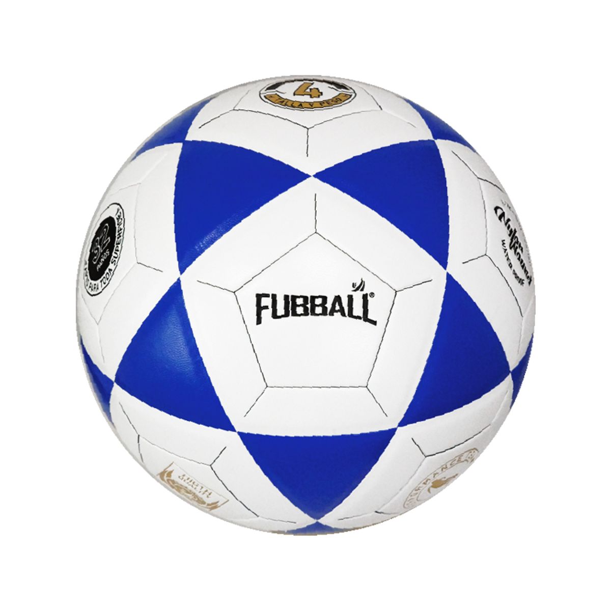 FUBBALL - PELOTA DE FUTBOL FUBBALL N°4 BF-4WB - BLANCO Y AZUL