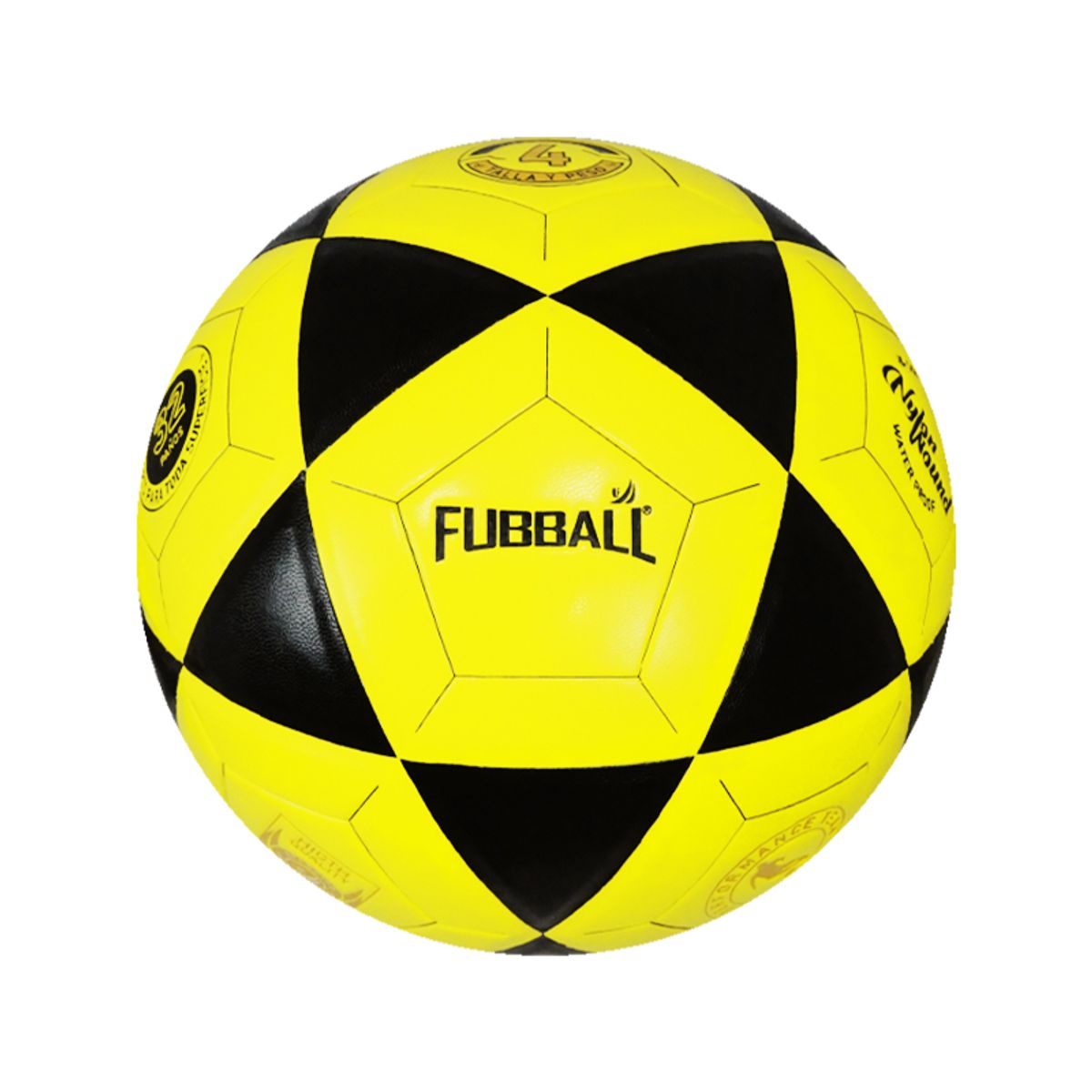 FUBBALL - PELOTA DE FUTBOL FUBBALL N°4 BF-4YBK - NEGRO Y AMARILLO