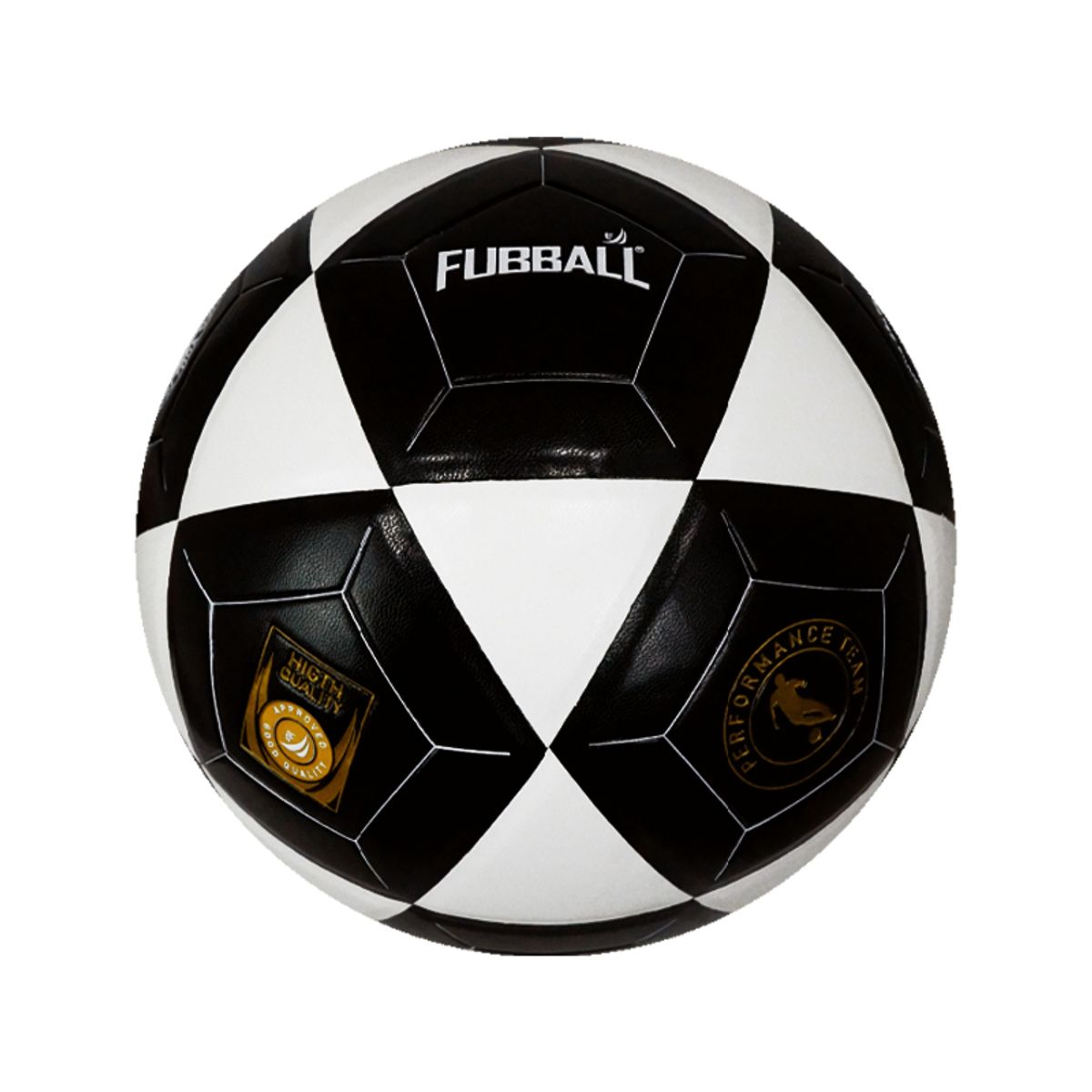 FUBBALL - PELOTA DE FUTBOL FUBBALL N°4 BF-4BKW - NEGRO Y BLANCO