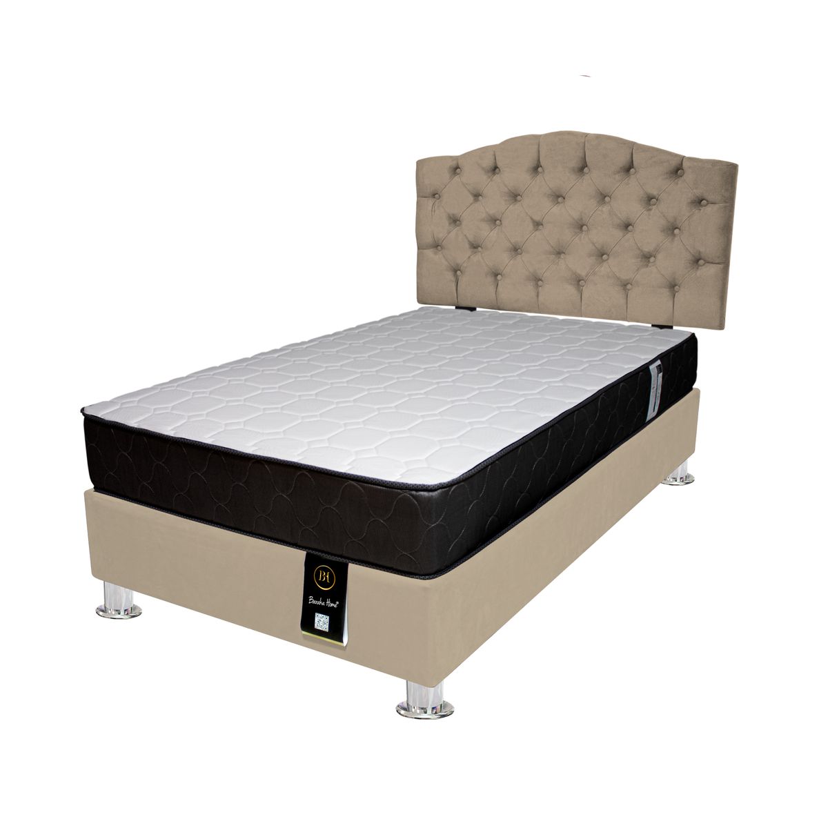 BARAKA HOME - Dormitorio Huston 1.5 Plz - Beige Claro