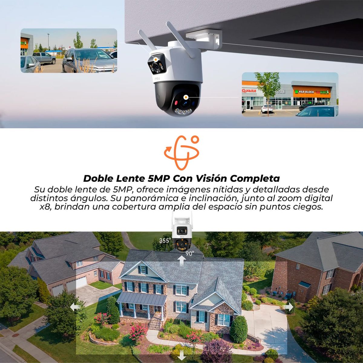 IMOU - Camara Imou Doble Lente 5MP Visión Nocturna a Color