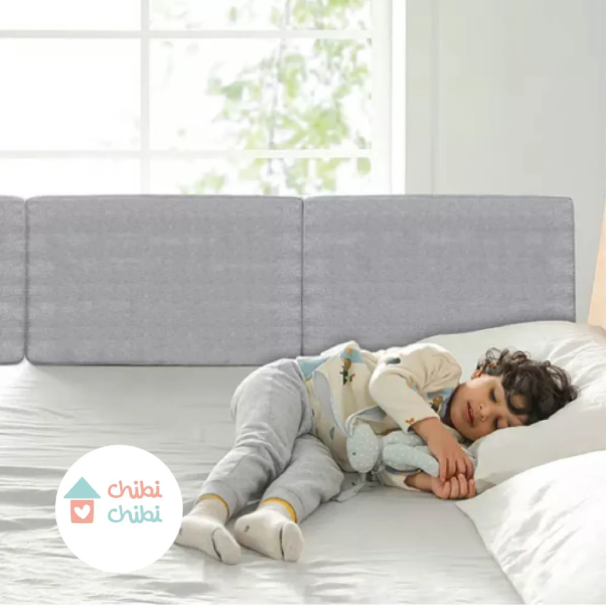 CHIBI CHIBI - Baranda De Seguridad Cushy - Pack De 2 Almohadas 120cm