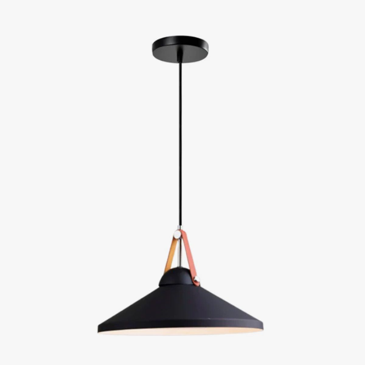 GENERICO - Lámpara Colgante Campana Black Led