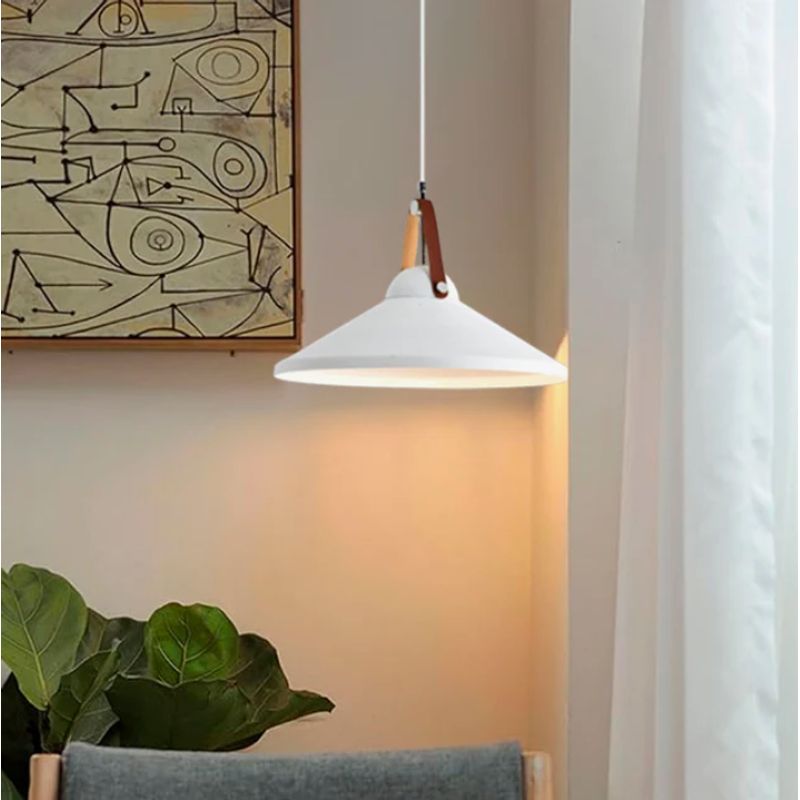 GENERICO - Lámpara Colgante Campana White Led