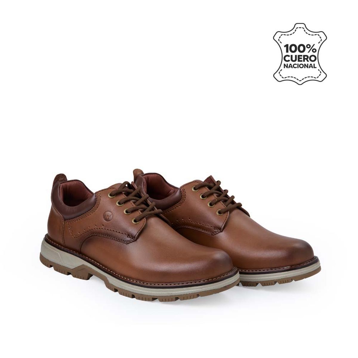 VIALE - Zapato Derby Casual JOSE-2536 Toffe Viale Homme Cuero