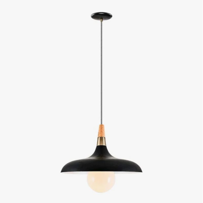 GENERICO - Lámpara Colgante Campana Black Led