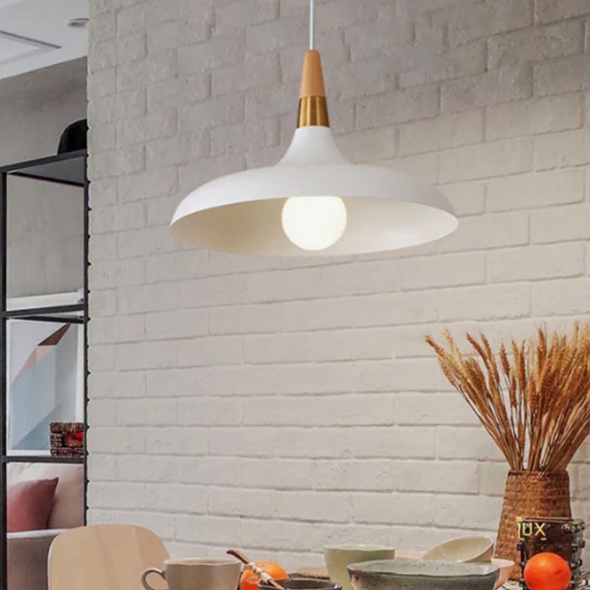 GENERICO - Lámpara Colgante Campana White Led